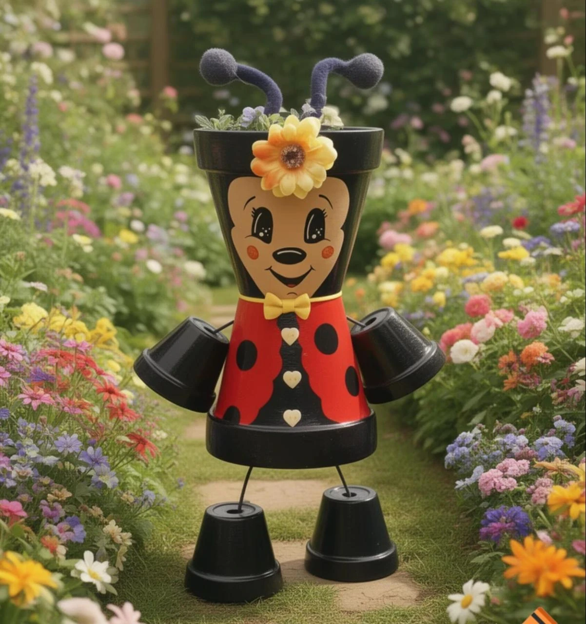 🐞 Handmade Craft Decoration Pot Sparkling Ladybug – photo 11